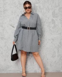 Checked Shirt Dress