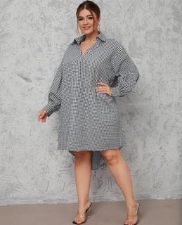 Checked Shirt Dress