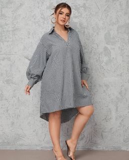 Checked Shirt Dress