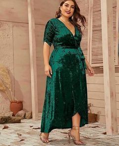 Velvet Wrap Dress