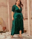 Velvet Wrap Dress