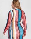 plus size rainbow dress