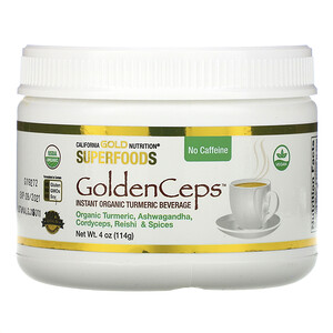 GoldenCeps, Organic Turmeric with Adaptogens, 4 oz (114 g)