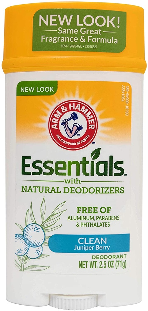 Essentials Deodorant Clean Juniper Berry Wide, 71g