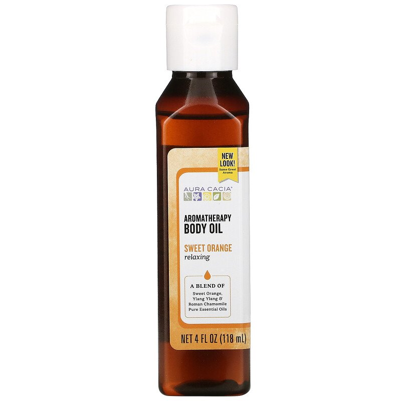 Aromatherapy Body Oil, Relaxing, Sweet Orange,(118 ml)