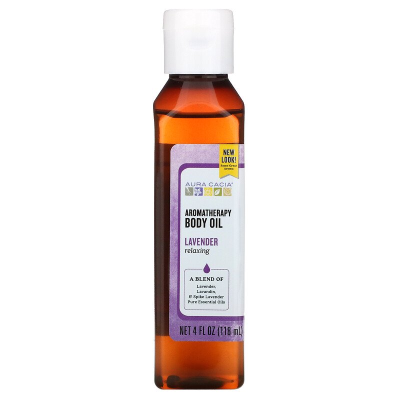 Aura Cacia, Aromatherapy Body Oil, Relaxing Lavender,(118 ml)