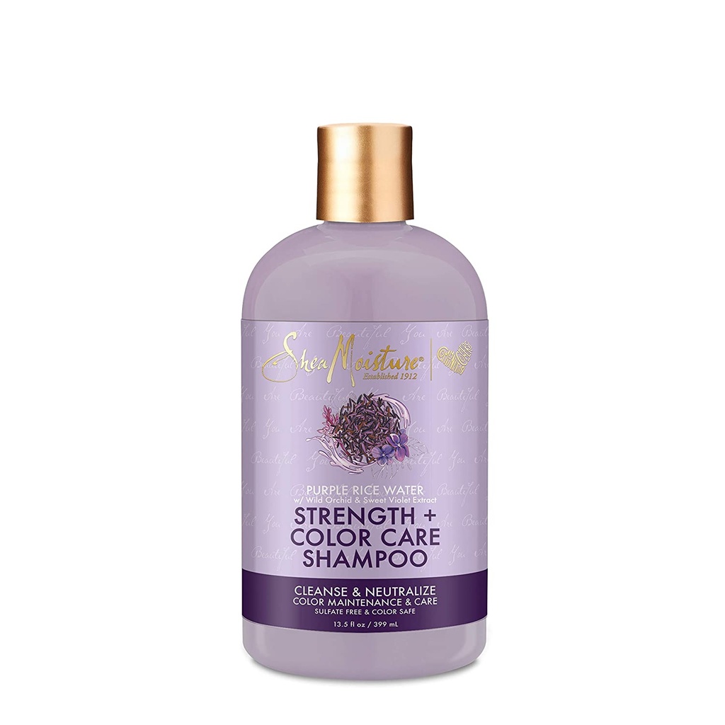 Purple Rice Water Strength + Color Care Shampoo for Damaged Hair